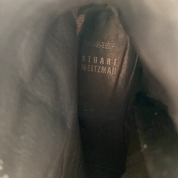 Stuart Weitzman Gore Tex Square Toe Booties 7.5 - Picture 10 of 11